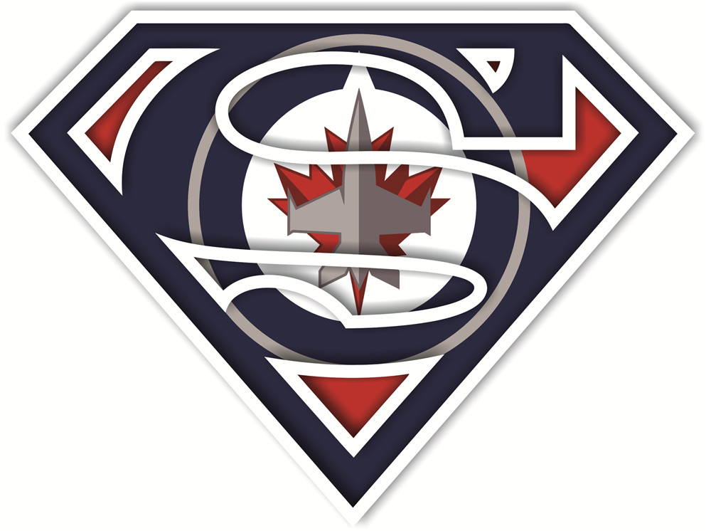 Winnipeg Jets superman logos iron on heat transfer